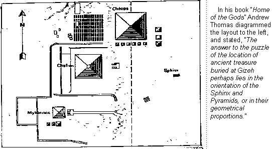 Top view of the pyramids amd quote